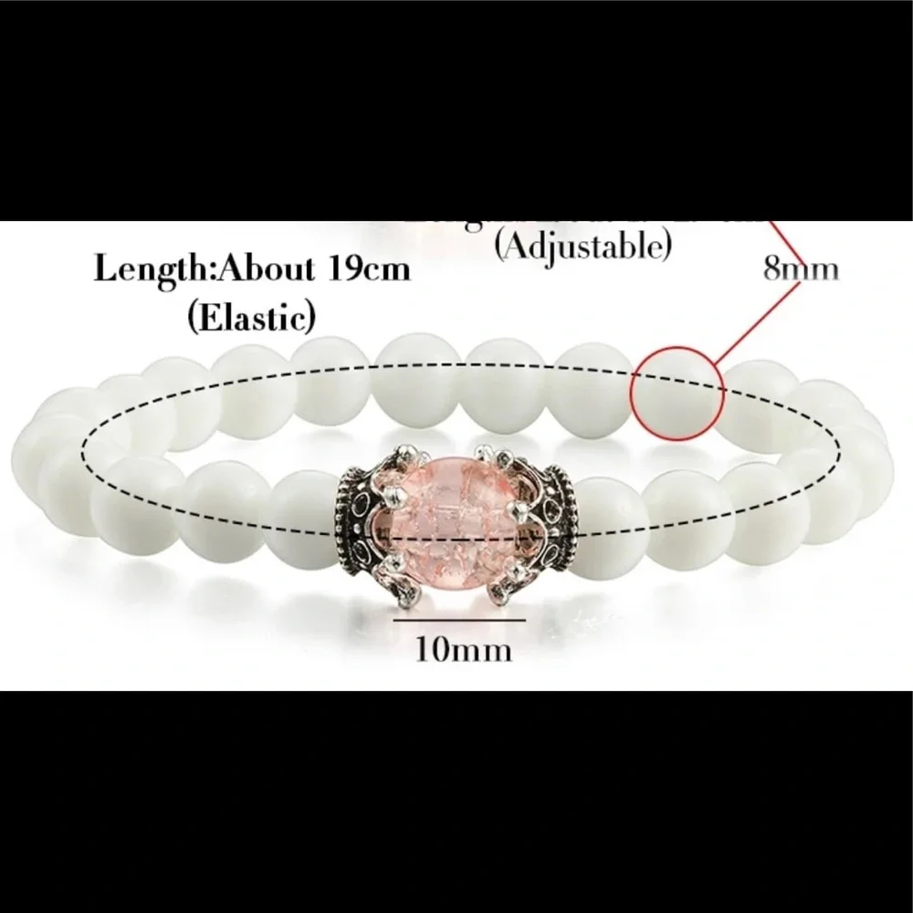 Natural Stone King & Queen Blue Gemstone Bracelet